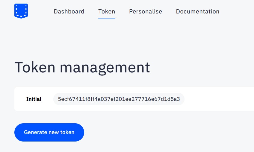 DIGI token in portal
