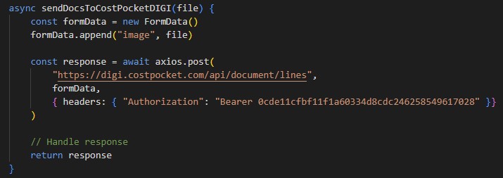 How to use DIGI service - Javascript example